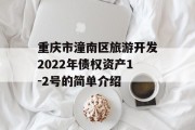 重庆市潼南区旅游开发2022年债权资产1-2号的简单介绍