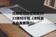 汝阳农投应收账款2023债权计划（汝阳县农业发展银行）