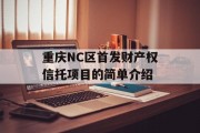 重庆NC区首发财产权信托项目的简单介绍