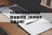 HZ城市发展集团供应链金融项目（杭州城市发展公司）