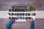 青岛海科控股2023年债权政府债定融（青岛海科公司总经理）