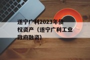 遂宁广利2023年债权资产（遂宁广利工业政府融资）