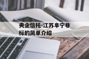 央企信托-江苏阜宁非标的简单介绍
