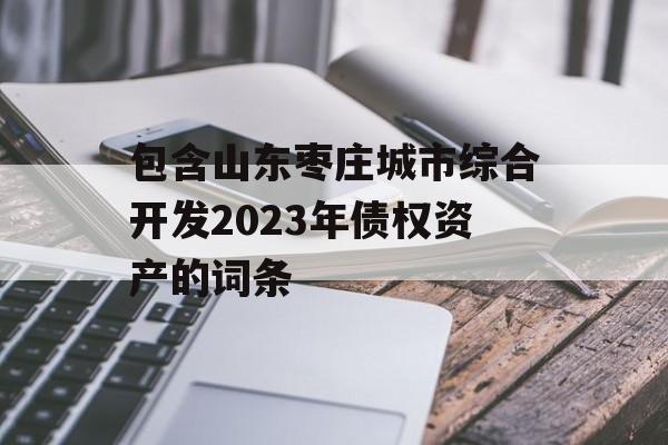 包含山东枣庄城市综合开发2023年债权资产的词条