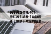 关于央企信托-631号江苏‮城盐‬盐都区永‮债续‬政信的信息