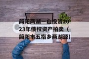 简阳两湖一山投资2023年债权资产拍卖（简阳市五指乡两湖源）