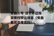 安鑫二号-遂宁开达投资债权转让项目（安鑫集团百度百科）
