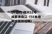 DY信托-政兴12号成都青白江（58本地同城最新招聘）