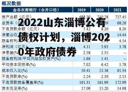 2022山东淄博公有债权计划，淄博2020年政府债券